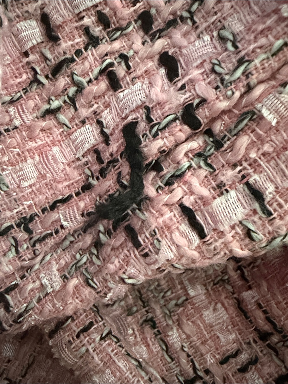 Pink Tweed Cape-Style Jacket/ Skirt Set - Picture 9 of 9